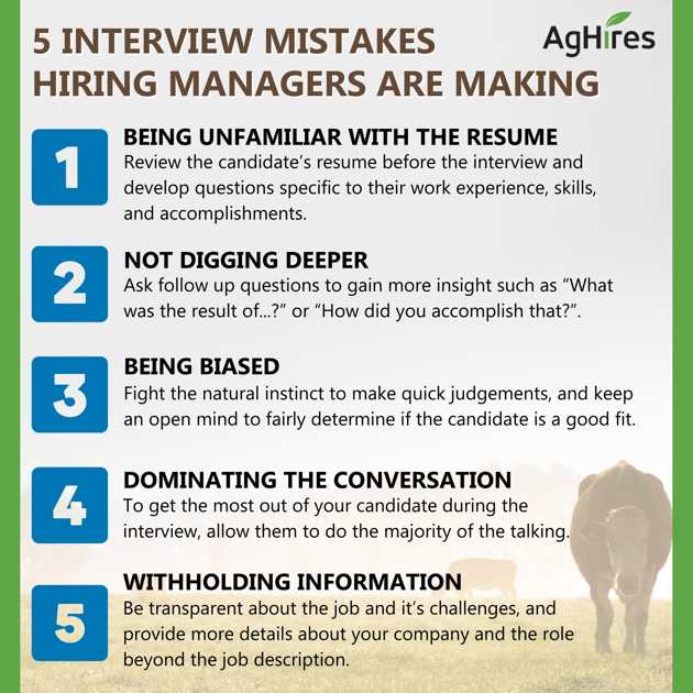 5 Interview Mistakes Hiring Managers Are making