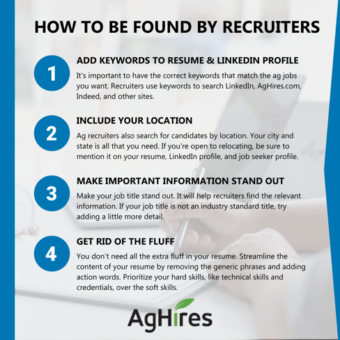 How to Be Found by Ag Recruiters