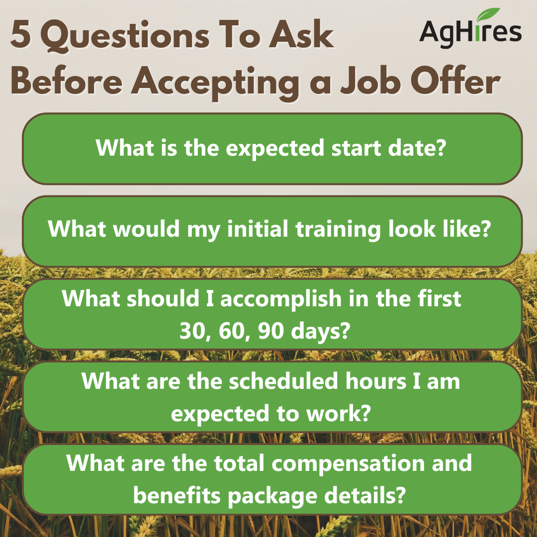 Questions To Ask Before Accepting A Job Offer